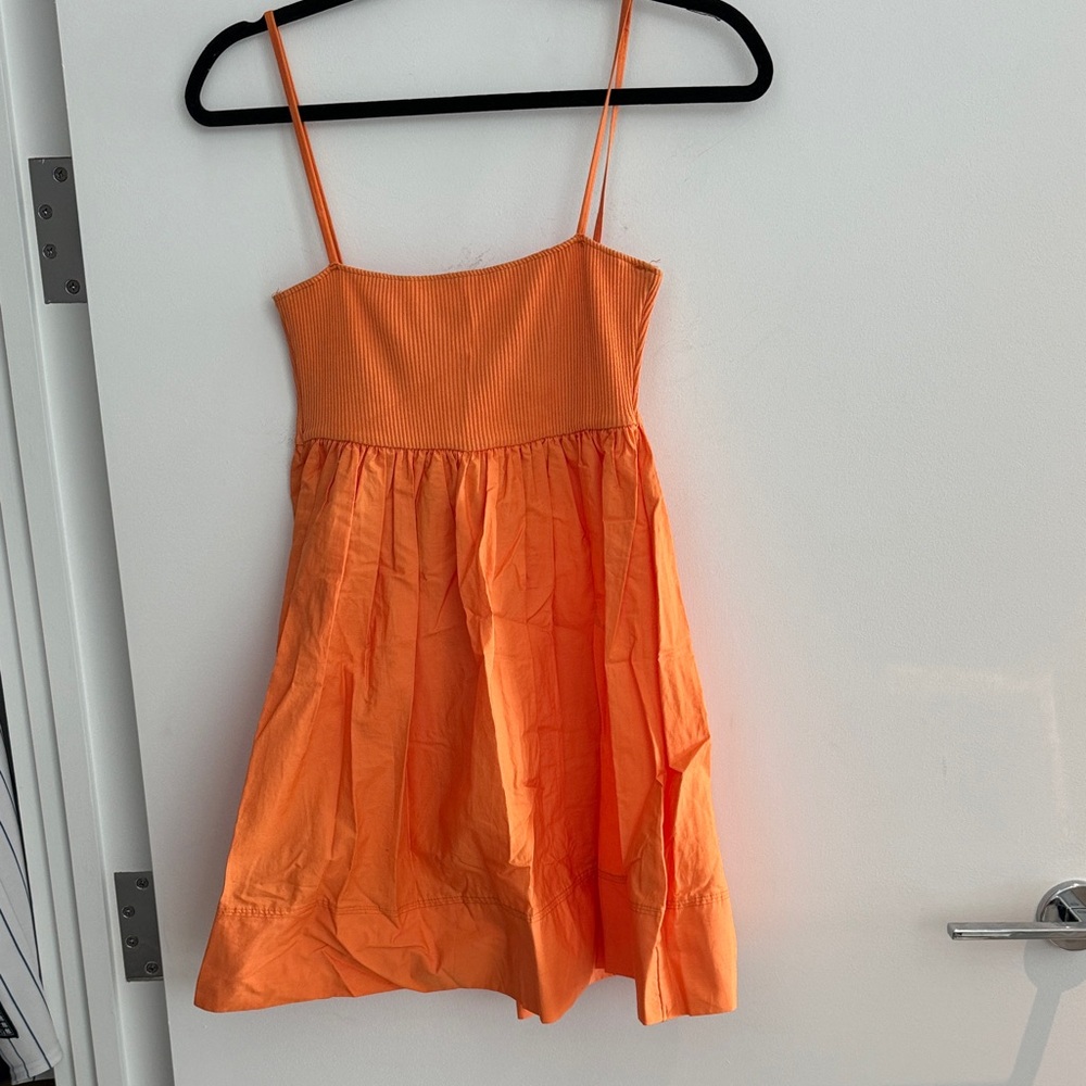Zara Vibrant Orange Mini Dress
